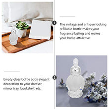 Load image into Gallery viewer, IMIKEYA Crystal Empty Perfume Bottle 15ML Refillable Essential Oil Dropper Bottle Decorative Glass Dropper Bottle for Home Travel Gift Silver