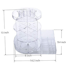Load image into Gallery viewer, AGOOBO Rotating Makeup Organizer,Adjustable 360 Degree Rotating Makeup Organizer for Perfumes,Cosmetics, Creams, Makeup Brushes, Lipsticks and More