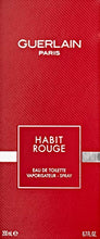 Load image into Gallery viewer, Habit Rouge By Guerlain For Men. Eau De Toilette 6.7 Ounces