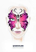 Load image into Gallery viewer, Kryolan Pintura Water Color Makeup Palette incl. Brush & Sponge, 6 Colors, Washable, Vegan, No Perfume, No Parabens, Gluten Free - Ideal for Face & Body Painting, Children, Party and Halloween