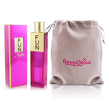 Load image into Gallery viewer, Funtastic Perfume for Women, 2.7 oz, Sexy, Exotic, Flirty, Fun, Clean Fragrance with a NovoGlow Suede Pouch Included