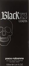 Load image into Gallery viewer, Paco Rabanne Black Xs L'exces Eau de Toilette Intense Spray for Men, 3.4 Ounce