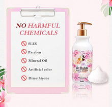 Load image into Gallery viewer, de Balets Perfume Shampoo and Conditioner Set - Moisturizing Hair Products for Dry, Damaged, and Color Treated Hair with Rose Water and Plant-Based Formula with 24 Hour Lasting Fresh Flowers Fragrance