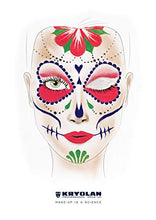 Load image into Gallery viewer, Kryolan Pintura Water Color Makeup Palette incl. Brush & Sponge, 6 Colors, Washable, Vegan, No Perfume, No Parabens, Gluten Free - Ideal for Face & Body Painting, Children, Party and Halloween