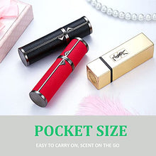 Load image into Gallery viewer, Travel Perfume Atomizer Refillable Perfume Bottle, Travel Cologne Sprayer, Empty Cologne Atomizer Perfume Bottle for Men and Women, Atomizer Spray Bottle with Luxury Leather Case, Leak Proof (Black)