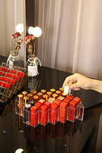 Load image into Gallery viewer, Clear Acrylic Fish Shape Lipstick Organizer Tower, Lip Gloss Storage Holder Stand for 16 Lip Sticks, Perfect for Makeup Cosmetic Vanity and Dresser Display (3 Pack)