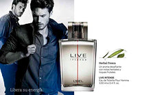 Load image into Gallery viewer, L'Bel LIVE INTENSE for Men Eau de Toilette Atomiseur by L'BEL PARIS 3.4 Oz (3.4 Oz)
