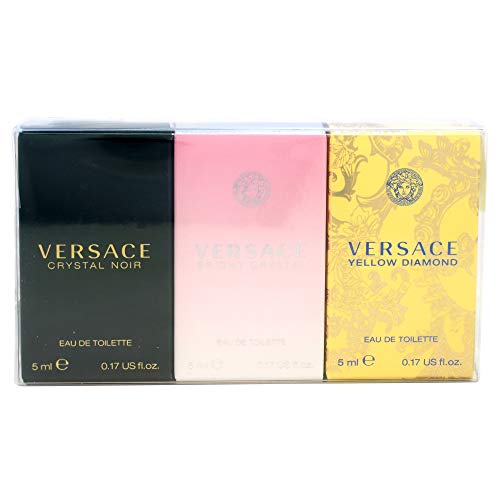 Women's Versace 5 Piece Miniature Perfume Gift Set Bright Crystal Yellow  Diamond