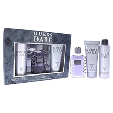 Load image into Gallery viewer, Guess Guess Dare Men 3 Pc Gift Set 3.4oz EDT Spray, 6.0oz Deodorizing Body Spray, 6.7oz Shower Gel