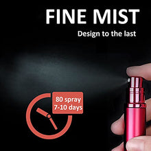 Load image into Gallery viewer, Perfume Atomizer - Refillable Perfume Bottles Empty, Atomizer Spray Bottle for Man and Woman, Leak Proof and TSA Approved Perfume Travel Bottle with 5ml Pocket Size, 2 Pack