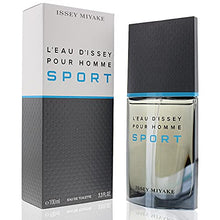 Load image into Gallery viewer, Issey Miyake Eau de Toilette Spray, L'eau D'issey Pour Homme Sport, 3.3 Ounce