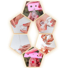 Load image into Gallery viewer, SYBiTeng 15 PCS 8 ml (0.27 oz) Mini Clear Glass Roller Bottles for Essential Oil or Cosmetic Containers refillable Travel perfume bottle with Stainless Steel Ball with Black Cap (Black)