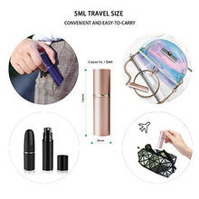 Load image into Gallery viewer, Refillable Perfume Atomizer Bottle 5ml Mini Spray Bottle Fine Mist, Portable Leakage Proof Tiny Scent Pump Bottle, Travel Size Empty Atomizer Cologne Sprayer for Men and Woman 5 Pack