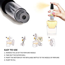 Load image into Gallery viewer, Refillable Perfume Atomizer Bottle 5ml Mini Spray Bottle Fine Mist, Portable Leakage Proof Tiny Scent Pump Bottle, Travel Size Empty Atomizer Cologne Sprayer for Men and Woman 5 Pack