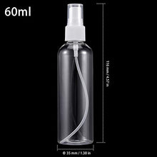 Load image into Gallery viewer, ZEONHAK 48 Pack 2oz Plastic Spray Bottles, Clear Spray Bottles with Caps, Fine Mist Spray Bottle For Essential Oils, Facial Spray, Hair Spray, Perfumes and Other Liquids, Refillable