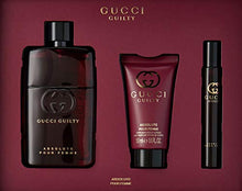 Load image into Gallery viewer, Gucci Guilty Absolute for Women 3 Piece Set (3.0 Ounce Eau De Perfume Spray + 1.7 Ounce Perfume Body Lotion + 0.25 Eau De Perfume Rollerball)