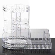 Load image into Gallery viewer, Readaeer 360 Degree Rotating Adjustable Makeup Organizer Cosmetics Lipsticks Perfumes Storage Tray Box (Clear)