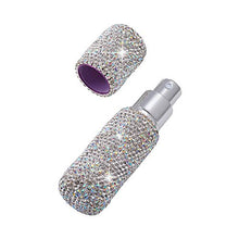 Load image into Gallery viewer, XianghuangTechnology Portable Mini Refillable Perfume Scent Atomizer- Shiny Diamonds Empty Spray Bottle for Traveling and Outgoing of 10ml (Silver)