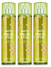 Load image into Gallery viewer, Bath and Body Works TOASTED PRALINE & PEAR - Value Pack Lot of 3 Fine Fragrance Mist. - Full Size