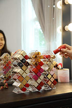 Load image into Gallery viewer, Clear Acrylic Fish Shape Lipstick Organizer Tower, Lip Gloss Storage Holder Stand for 16 Lip Sticks, Perfect for Makeup Cosmetic Vanity and Dresser Display (3 Pack)