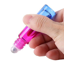Load image into Gallery viewer, INICE 24 10ml THICK Glass Roller Bottles Roll on Bottle Big Stainless Ball Gradient Color for Essential Oils (3 Dropper, 1 Funnel, 1 Extra Roller Ball, 1 Bottle Opener, 24 Labels)