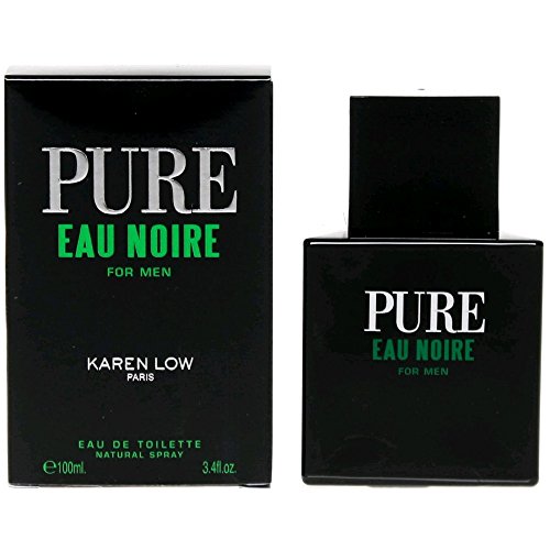 Karen Low Pure Eau Noire Men Eau De Toilette Spray 3.4 Fl Oz, Black