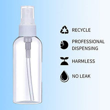 Load image into Gallery viewer, Plastic Clear Spray Bottles 3.4oz, Refillable Fine Mist Sprayer Bottles 100ml Makeup Cosmetic Atomizers Empty Small Spray Bottle Container for Essential Oils, Travel, Perfumes-U9-PPV01-100ML-24PCSG
