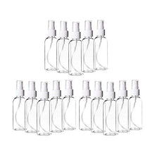 Load image into Gallery viewer, Plastic Clear Spray Bottles 3.4oz, Refillable Fine Mist Sprayer Bottles 100ml Makeup Cosmetic Atomizers Empty Small Spray Bottle Container for Essential Oils, Travel, Perfumes-U9-PPV01-100ML-24PCSG