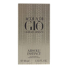 Load image into Gallery viewer, Acqua Di Gio Absolu Instinct Cologne By Giorgio Armani 1.35 oz Eau De Parfum spray for Men