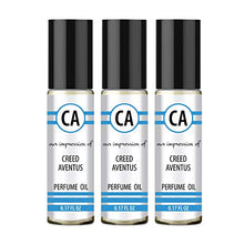 Load image into Gallery viewer, CA Perfume and Essential Oils 3 pcs Impression of Creed AVENTUS (More Than Cologne for Men) Travel Size (0.3 fl oz) x 3 Roll on