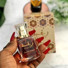 Load image into Gallery viewer, Raghba for Women EDP (Eau De Parfum) 30 ML (1.0) I middle eastern baked sweets in a spice market scent I Warm, cozy, and smoky Vanilla add a sweet, elegance I Long - lasting and Great Silliage I by Lattafa Perfumes