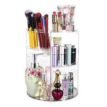 Load image into Gallery viewer, 360?? Rotating Makeup Organizer, Spinning Bathroom Organizer Countertop, Cosmetic Organizer Makeup Holder Shelf, Make Up Organizers and Storage for Bedroom, Transparent