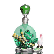 Load image into Gallery viewer, Waltz&F Vintage Perfume Bottle Empty Refillable Essential Oil Bottle Frosted Glass Flat Bottle 8ml (frog)