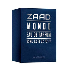 Load image into Gallery viewer, Zaad Mondo Eau de Parfum by O Boticario | Long Lasting Premium Perfumes for Men | Fresh & Woody Men's Fragrance (3.2 fl oz | 95ml)
