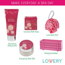 Load image into Gallery viewer, Gift Baskets for Women, Home Spa Gift Set for Her, 1 Bath & Body Gifts for Women, Mother's Day Gifts - Luxury Flower Dandelion 8 Piece Set, Best Gift Ideas for Her, Great Wedding & Anniversary