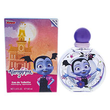 Load image into Gallery viewer, Disney Vampirina Perfume for Girls -Eau de Toilette Made in Spain by Air Val International, Purple, Black, Vamparina Perfume by Air Val International, 3.4 Oz