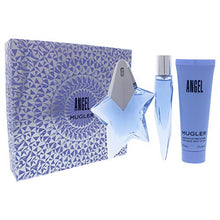 Load image into Gallery viewer, Thierry Mugler Angel Women 0.85oz EDP Spray, 0.33oz Purse Spray, 1.7oz Body Lotion 3 Pc Gift Set