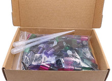 Load image into Gallery viewer, Pack of 50,3ml Glass Roll on Bottle Mixed Color Sample Test Roller Essential Oil Bottles glass vials With Stainless Steel Roller Balls,Black Plastic Cap For Travel Aromatherapy,Perfume Oils