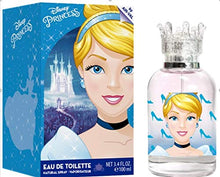 Load image into Gallery viewer, Disney Princess Perfume Eau de Toilette Made in Spain, Blue, Cinderella for Girls by Air Val International, 3.4 Fl Oz