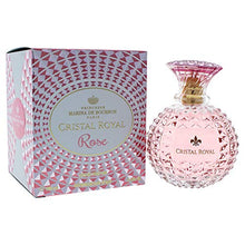 Load image into Gallery viewer, Cristal Royal Rose by Princesse Marina de Bourbon | Eau de Parfum Spray | Fragrance for Women | Floral and Fruity Scent with Notes of Rose, Lemon, and Pear | 100 mL / 3.4 fl oz