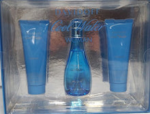 Load image into Gallery viewer, Cool Water By Davidoff 3 Piece Set : 3.4 Oz EDT Spray+2.5 Oz Moisturizing Body Lotion+2.5 Oz Gentle Shower Breeze(shower Gel) for Women