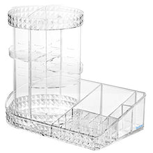 Load image into Gallery viewer, Readaeer 360 Degree Rotating Adjustable Makeup Organizer Cosmetics Lipsticks Perfumes Storage Tray Box (Clear)