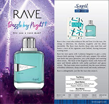 Load image into Gallery viewer, Sapil Rave for Men 100ml / 3.4 Fl Oz | Eau de Toilette Spray | Fragrance for Men | Citrusy, Spicy & Wood Fragrance | Long Lasting | Ideal for everyday use
