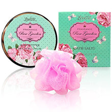 Load image into Gallery viewer, Bath And Body Gift Set with Rose Garden Scent For Women - Spa Bath Kit & Bath Gift Basket Birthday Gift includes Body Lotion, Bubble Bath, Body Scrub, Bath Puff, Bath Salt & Butter