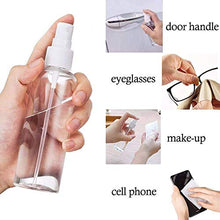 Load image into Gallery viewer, Plastic Clear Spray Bottles 3.4oz, Refillable Fine Mist Sprayer Bottles 100ml Makeup Cosmetic Atomizers Empty Small Spray Bottle Container for Essential Oils, Travel, Perfumes-U9-PPV01-100ML-24PCSG