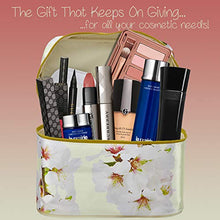 Load image into Gallery viewer, Bath and Body Gift Basket For Women ?Çô Honey Almond Home Spa Set with Fragrant Lotions, 6 Bath Bombs, Reusable Travel Cosmetics Bag and More - 14 Piece Set