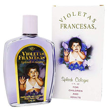 Load image into Gallery viewer, Violetas Francesas Violet Splash Cologne. Natural Perfume. Perfect for your Baby. Fresh Scent. New in Box. 5 Oz. Pack of 3