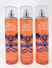 Load image into Gallery viewer, Lot of 3 Bath & Body Works Agave Papaya Sunset Fine Fragrance Mist Fiesta Collection (Agave Papaya Sunset)