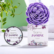 Load image into Gallery viewer, Bath Gift Set for Women - Luxurious 8 Pcs Bath Set with Jasmine Scented, Includes Bubble Bath, Shower Gel, Milk Lotion & Butter and More, Perfect Women Gifts