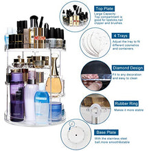 Load image into Gallery viewer, CECOLIC Makeup Organizer 360 Degree Rotating Clear Acrylic Cosmetic Storage Organizer Case, Spinning Makeup Holder Countertop Shelf for Perfume, Jewelry, Makeup Brush, Lipstick, Skincare and More